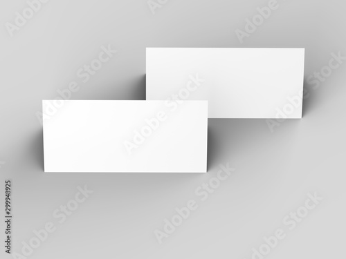 Wallpaper Mural Leaflet folded to DL format - mock up - 3d illustartion Torontodigital.ca