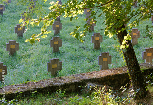 Austro-Hungarian Military Cemetery of Prosecco near Trieste, Italy photo