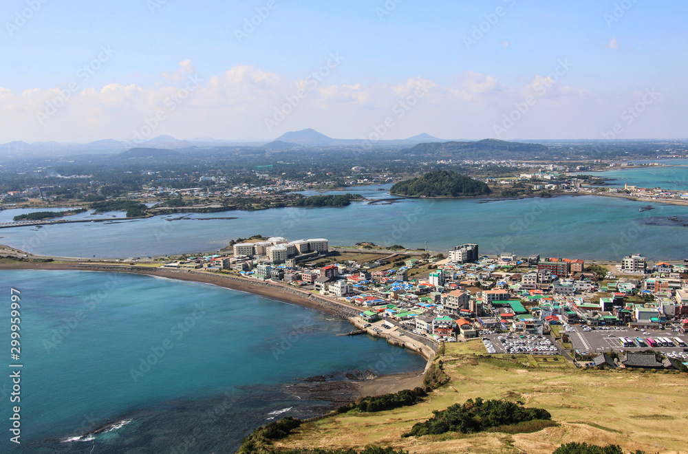 View from Seongsan Ilchulbong in Jeju Island, South Korea