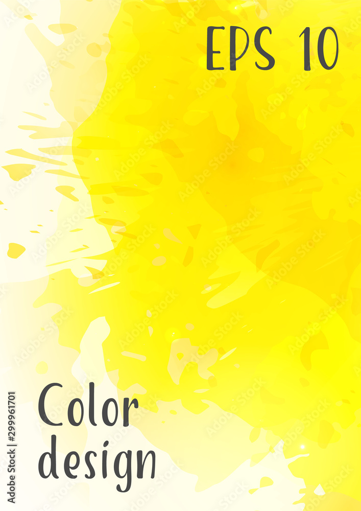 Fototapeta premium Vector watercolor background.