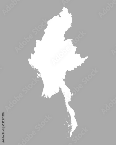 Karte von Myanmar