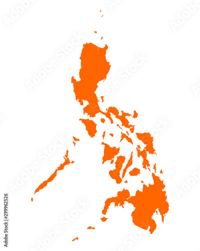Karte der Philippinen