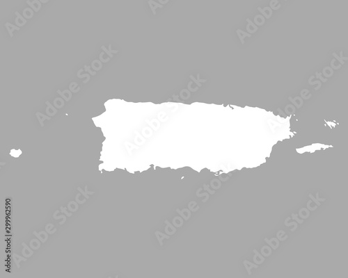 Karte von Puerto Rico
