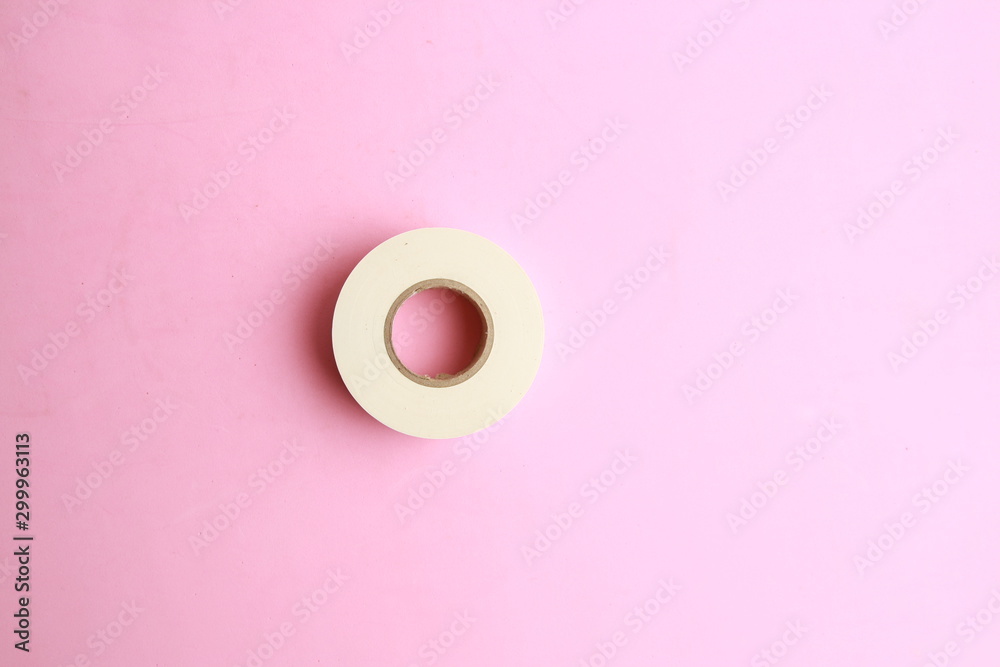 roll of white plastic insulating tape roll of white plastic insulating tape