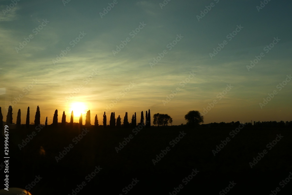 Sonnenuntergang in Italien