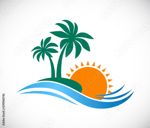 palm island logo colored