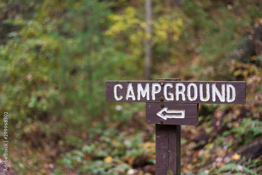 campground sign