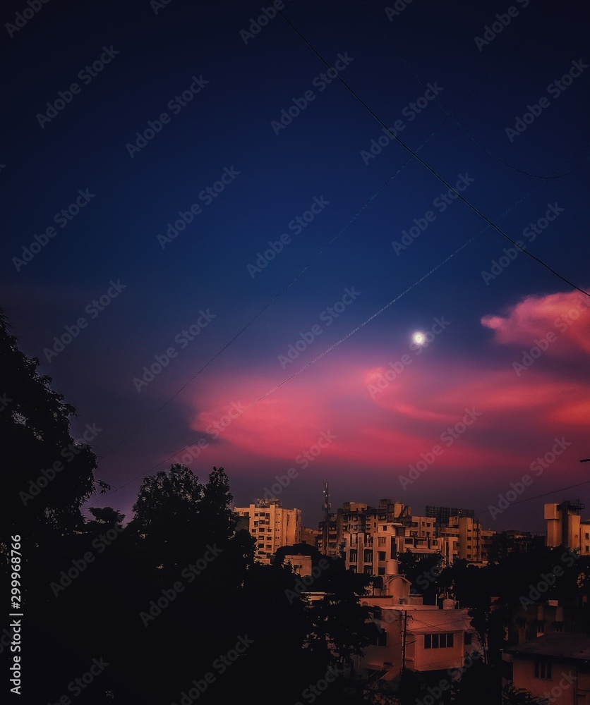 lightning in the city