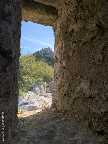 medieval window overlooking the sky and the castle © MARLON
