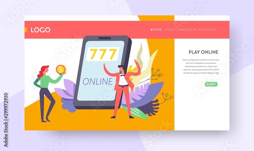 Jackpot online casino win web page template