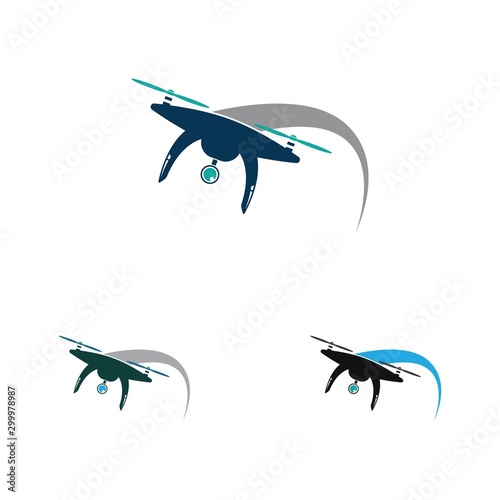 Drone Logo Template Design Vector, Emblem, Design Concept, Creative symbol, Icon