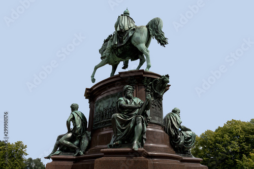 Equestrian Statue of Friedrich Franz II  Palace Garden  Schwerin  Mecklenburg-West Pomerania  Germany