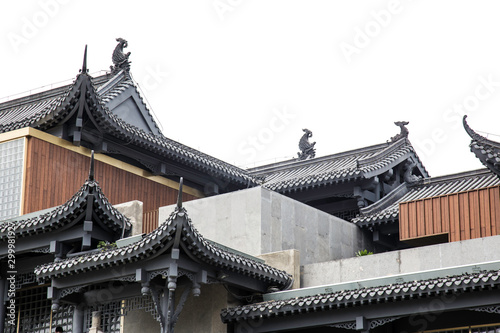 The roof of ancient Chinese Architecture © duan