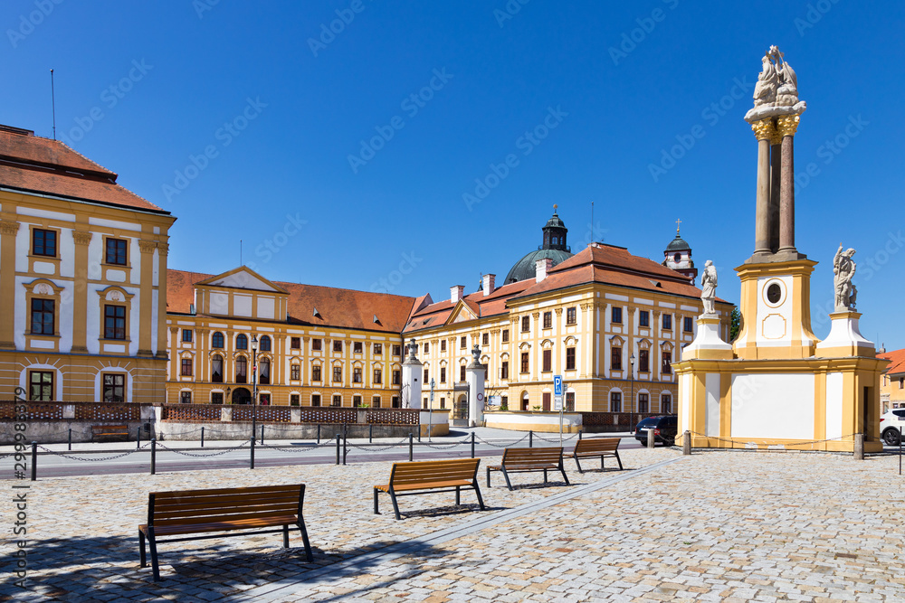 Fototapeta premium baroque castle Jaromerice nad Rokytnou, Vysocina district, Czech republic, Europe
