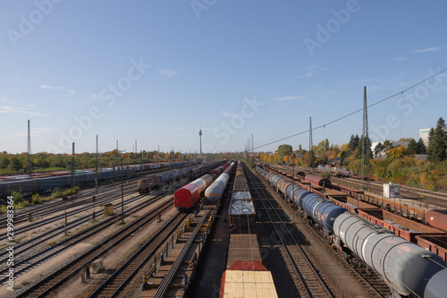 Nuremberg, Germany at Open-door day 2019 October 13: Railway Station marshalling yard.