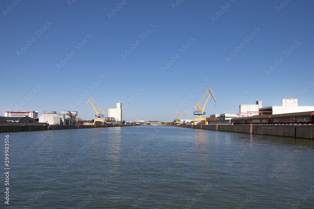 Nuremberg, Germany at Open-door day 2019 October 13: Nuremberg harbor port