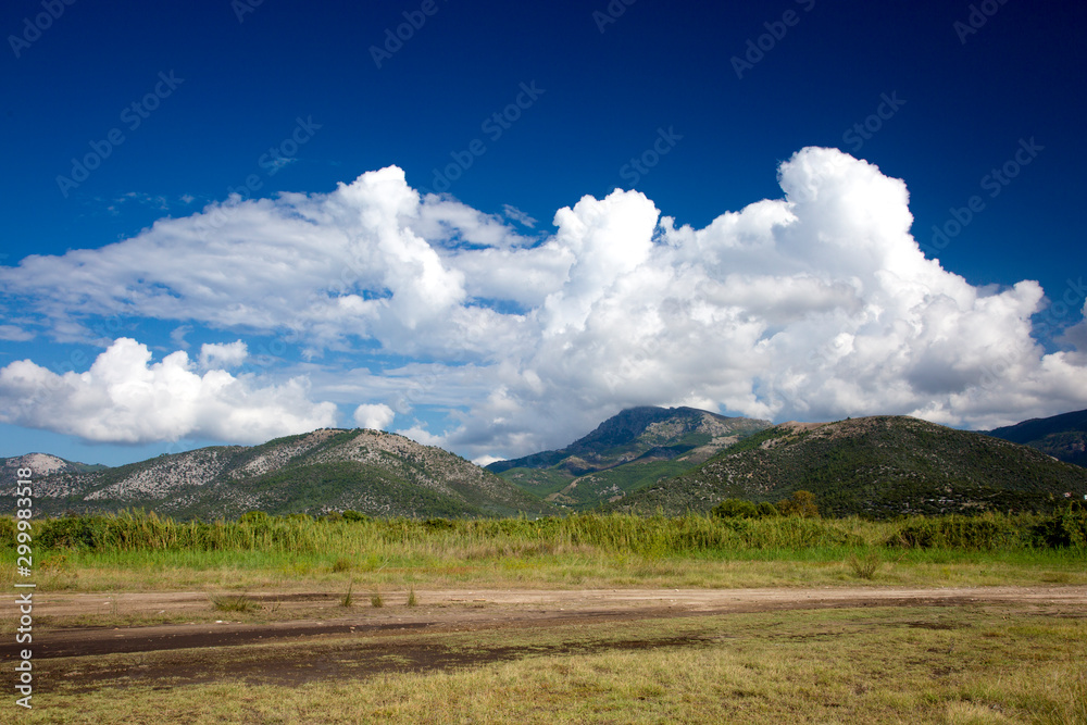 landscape with mountains and clouds landscape with mountains and clouds