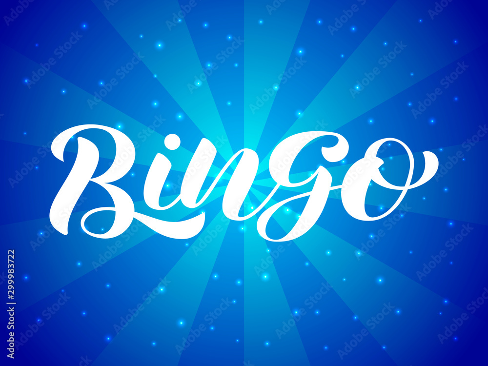 Vector illustration. Bingo lettering for banner or card. Vector illustration. Bingo lettering for banner or card.