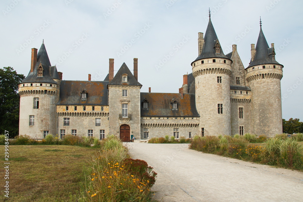 Castle in Sully-sur-Loire in France,Europe