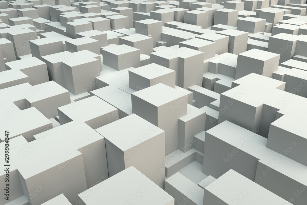 Naklejka premium 3d render abstract volumetric background