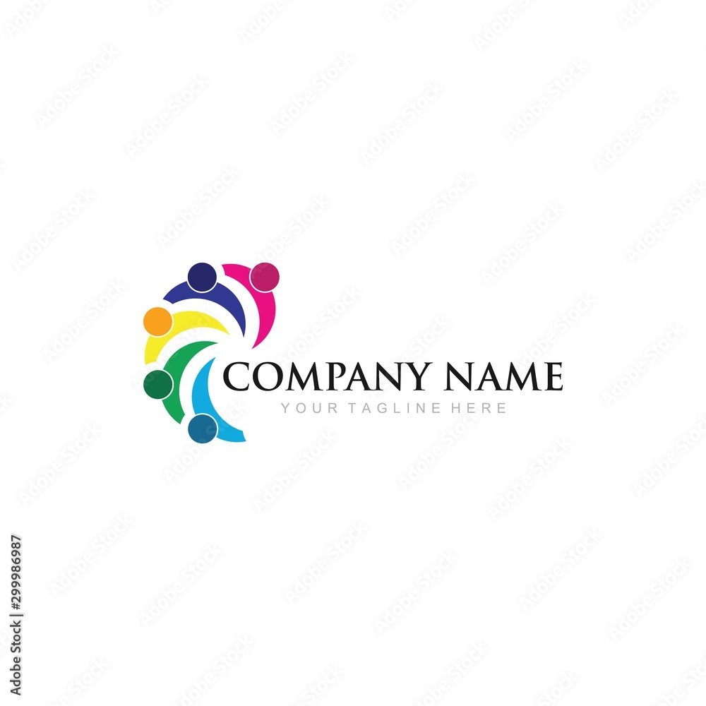 Adoption and community care Logo template vector icon symbol Adoption and community care Logo template vector icon symbol