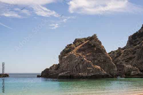 Sunny day on "Praia da Ribeira do Cavalo".