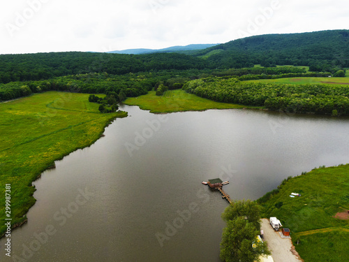 Small Lake near a forest in Romania