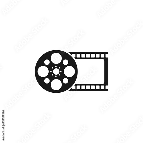 abstract cinema logo icon vector design template