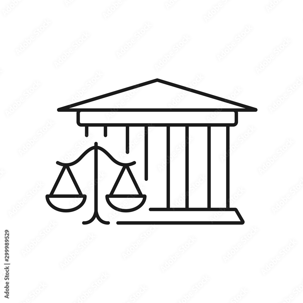 business law - minimal line web icon. simple vector illustration. concept for infographic, website or app. business law - minimal line web icon. simple vector illustration. concept for infographic, website or app.
