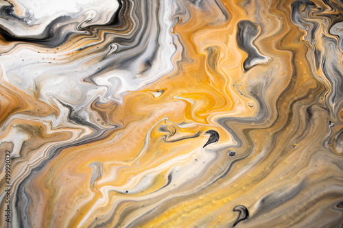 Acrylic liquid pouring painting technique photo