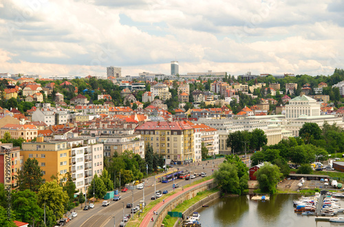 Panoramic view of center of Prague