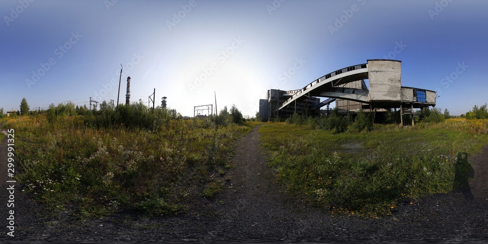 Old Coal Mine Spherical HDRI Panorama