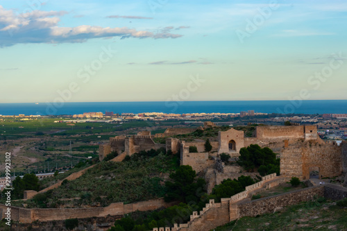 sagunto castle is a tourist and cultural icon of this city of Alicante in Spain
