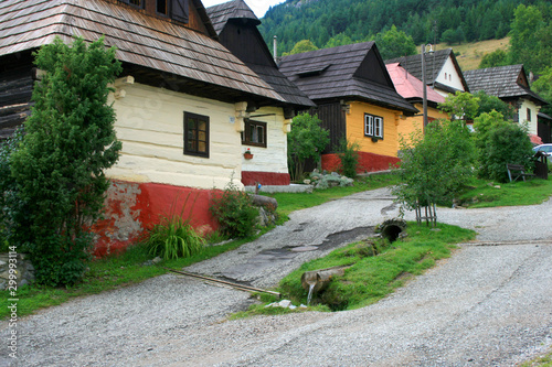 Obraz na płótnie Vlkolinec village - famous UNESCO heritage in Slovakia w salonie