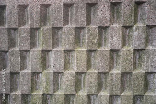 concrete pattern, indented squares in stockholm