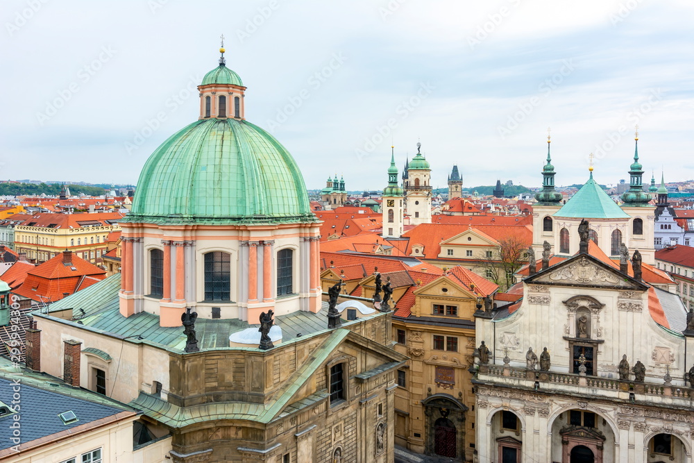 St. Francis of Assisi Church dome, Prague, Czech Republic