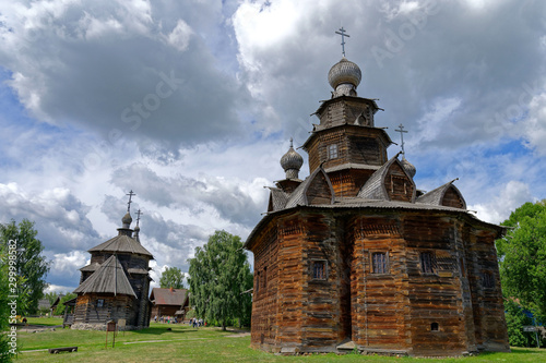 Картината върху платно Eglises en bois, Souzdal,Anneau d’or, Vladimir, Oblast, Russie