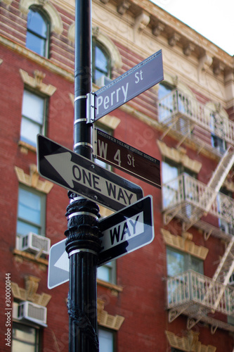 New York City street signs - Perry st sign