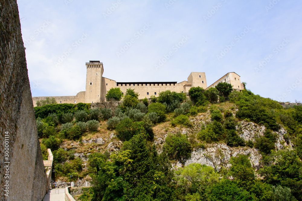 Castle Rocca Albornoziana Spoleto Umbria Italy