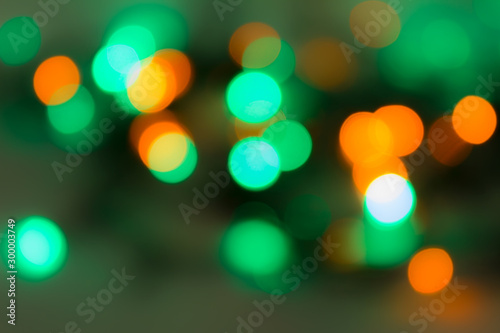 Festive blurred defocused lights
