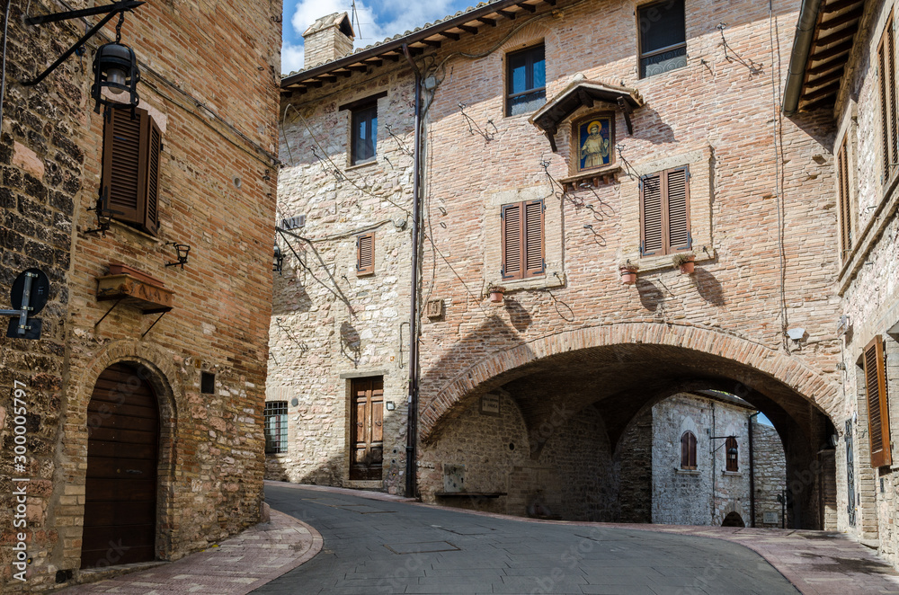 Altstadt Straße in Assisi