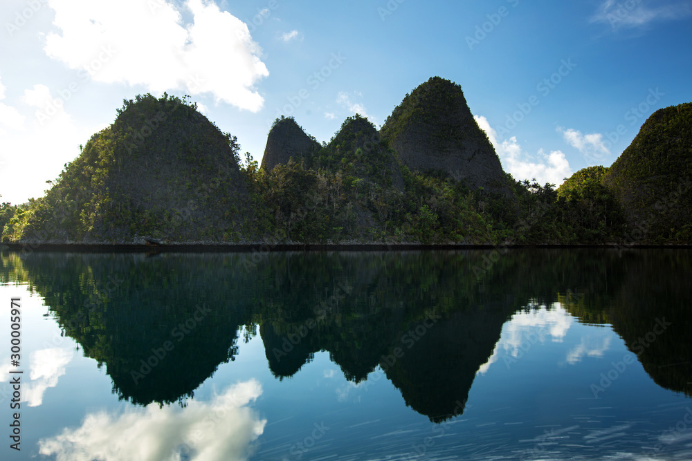 Picuresque landscape Wajag island, Raja Ampat, Indonesia