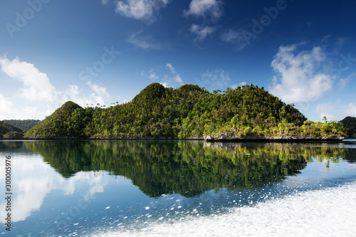 Picuresque landscape Wajag island, Raja Ampat, Indonesia photo