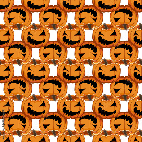 Illustration on theme big colored pattern Halloween