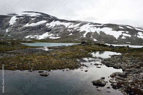 lake landscape mountains norway