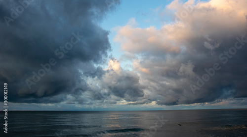 Clouds over the sea