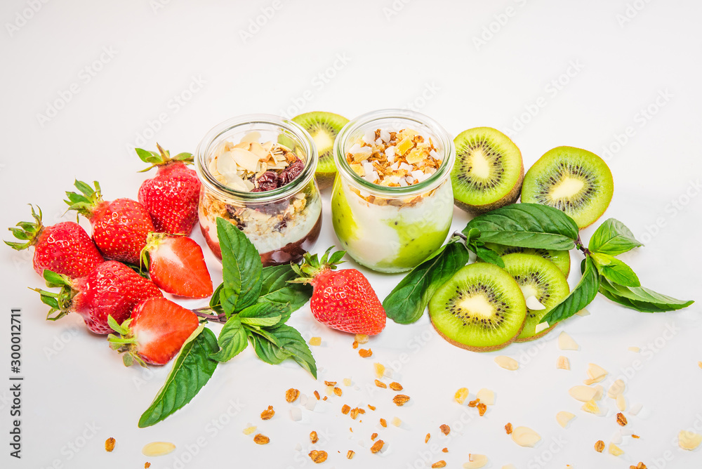 Fruit granola. Fitness food Fruit granola. Fitness food