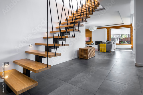 Modern interior design - stairs photo