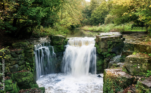 Jesmond Dene Waterfall in Autumn,  Newcastle Upon Tyne city centre photo