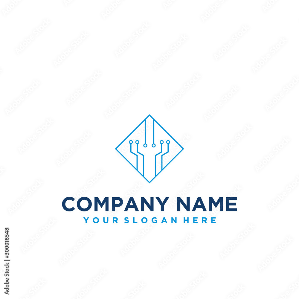 Technology logo designs vector